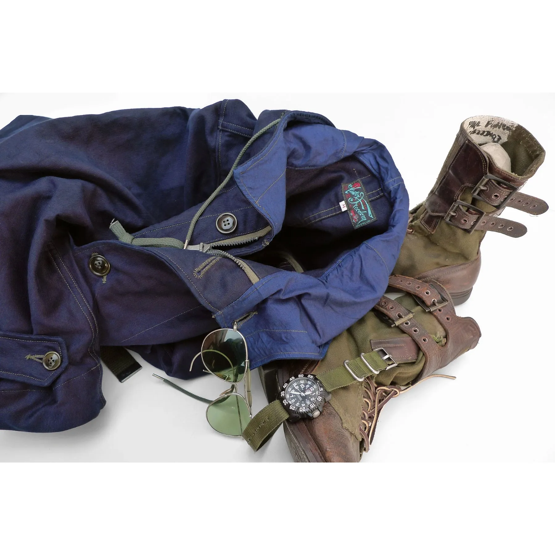 M-17 Parka - Indigo-dyed Jungle Cloth