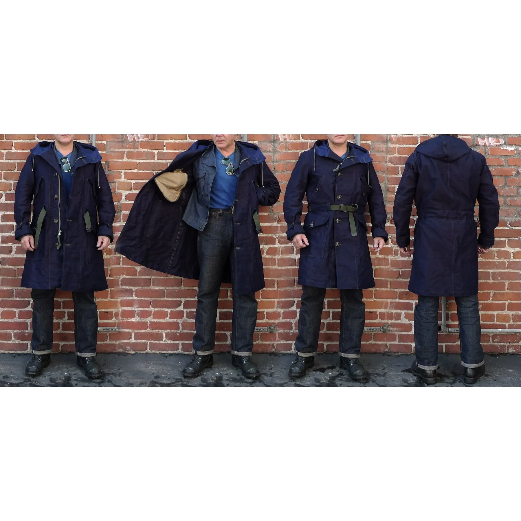 M-17 Parka - Indigo-dyed Jungle Cloth
