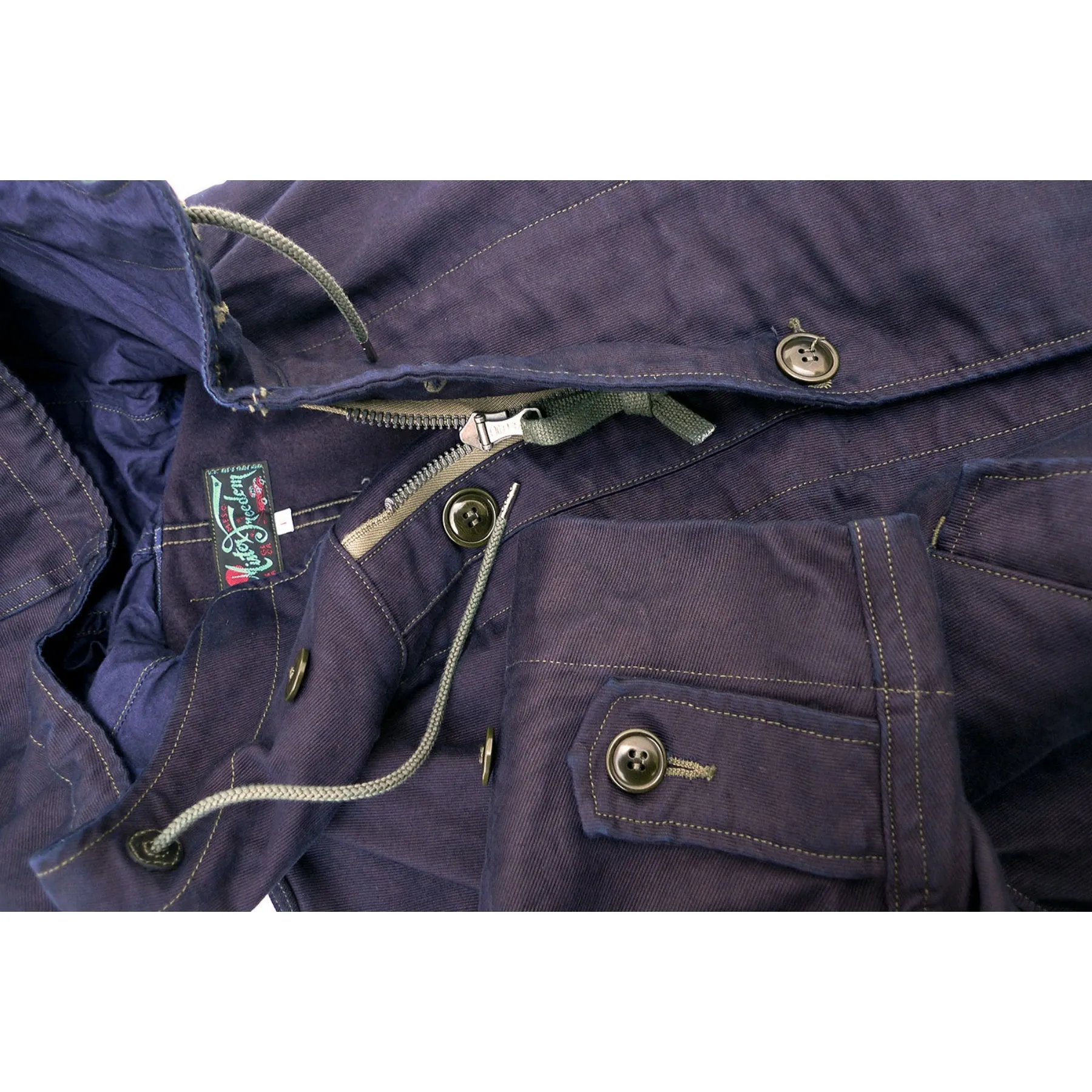M-17 Parka - Indigo-dyed Jungle Cloth