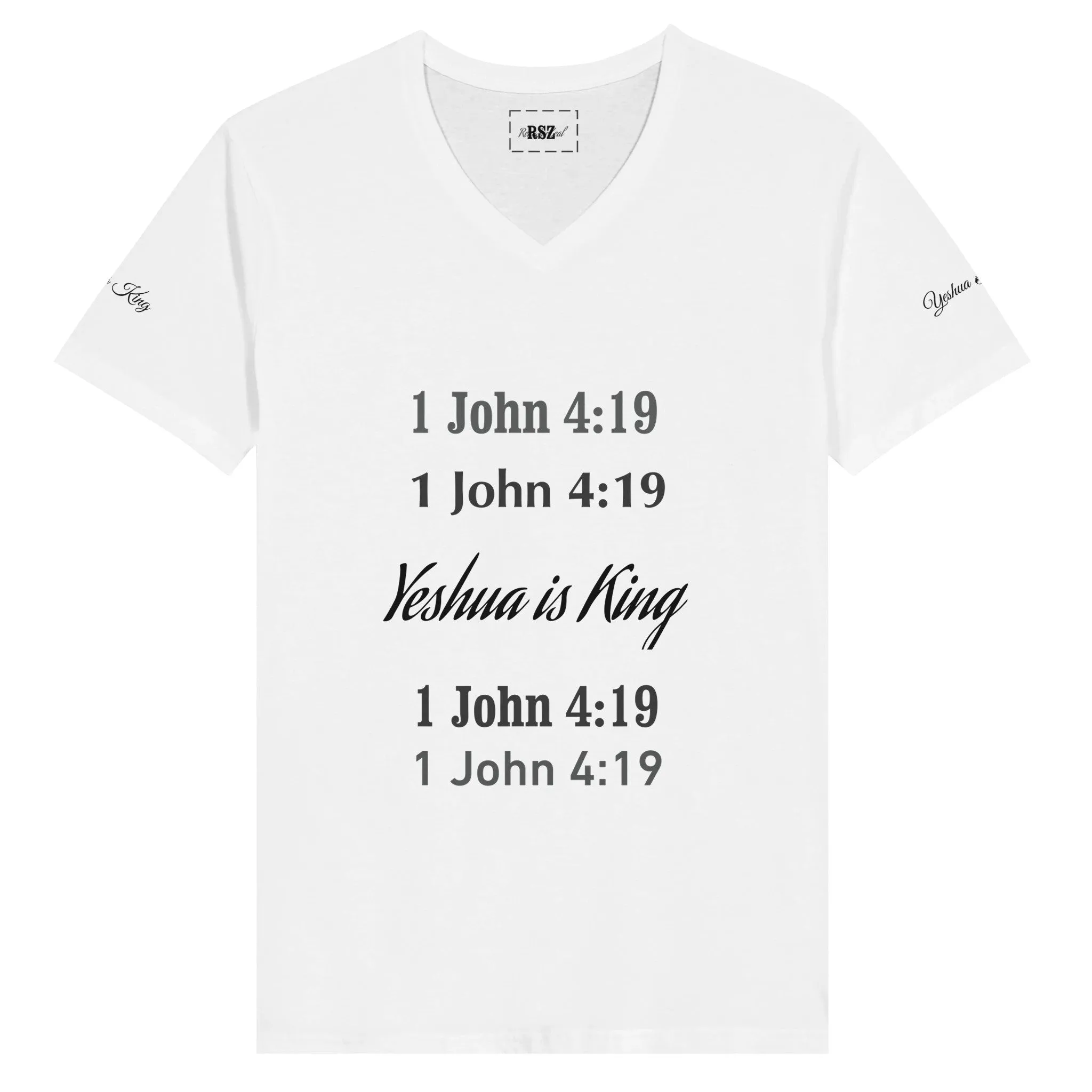 Yeshua is King Unisex Jersey T-Shirt – Classic V-Neck Design