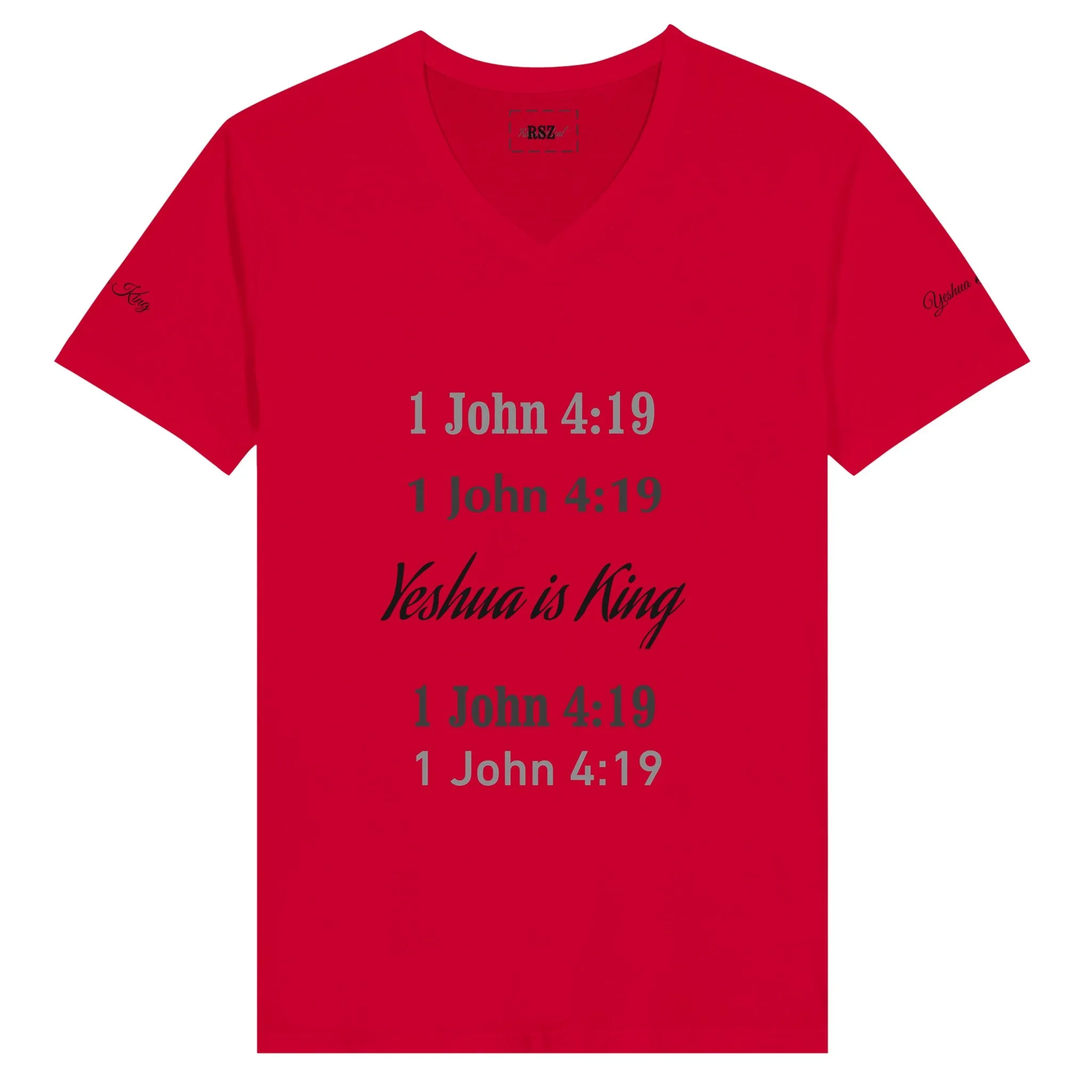 Yeshua is King Unisex Jersey T-Shirt – Classic V-Neck Design