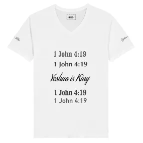 Yeshua is King Unisex Jersey T-Shirt – Classic V-Neck Design